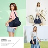 image:imageAngel Kiss Womens Designer Handbag Large Double Zipper Multi Pocket Washed Leather Purse1dblue
