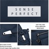 image:imageAngel Kiss Womens Designer Handbag Large Double Zipper Multi Pocket Washed Leather Purse1denim Blue