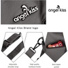 image:imageAngel Kiss Womens Designer Handbag Large Double Zipper Multi Pocket Washed Leather Purse1grey