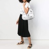 image:imageAngel Kiss Womens Designer Handbag Large Double Zipper Multi Pocket Washed Leather Purse1white