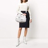image:imageAngel Kiss Womens Designer Handbag Large Double Zipper Multi Pocket Washed Leather Purse1white