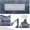 image:imageAngel Kiss Womens Designer Handbag Large Double Zipper Multi Pocket Washed Leather Purse2denim Blue