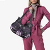 image:imageAngel Kiss Womens Designer Handbag Large Double Zipper Multi Pocket Washed Leather Purse2tiedyed Purple