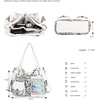 image:imageAngel Kiss Womens Designer Handbag Large Double Zipper Multi Pocket Washed Leather PurseWhite  Leopard