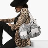 image:imageAngel Kiss Womens Designer Handbag Large Double Zipper Multi Pocket Washed Leather PurseWhite  Leopard