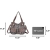 image:imageAngel Kiss Womens Designer Handbag Large Double Zipper Multi Pocket Washed Leather PurseYellow  Leopard