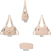 image:imageAngel Kiss Womens Shoulder Bag Vegan Leather Hobo Purses and Handbags Satchel Tote Bags for Women with Adjustable StrapBeige