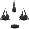 image:imageAngel Kiss Womens Shoulder Bag Vegan Leather Hobo Purses and Handbags Satchel Tote Bags for Women with Adjustable StrapBlack