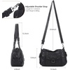 image:imageAngel Kiss Womens Shoulder Bag Vegan Leather Hobo Purses and Handbags Satchel Tote Bags for Women with Adjustable StrapBlack