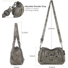 image:imageAngel Kiss Womens Shoulder Bag Vegan Leather Hobo Purses and Handbags Satchel Tote Bags for Women with Adjustable StrapBronze