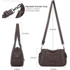 image:imageAngel Kiss Womens Shoulder Bag Vegan Leather Hobo Purses and Handbags Satchel Tote Bags for Women with Adjustable StrapBrown