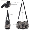 image:imageAngel Kiss Womens Shoulder Bag Vegan Leather Hobo Purses and Handbags Satchel Tote Bags for Women with Adjustable StrapLeopard Brown