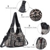 image:imageAngel Kiss Womens Shoulder Bag Vegan Leather Hobo Purses and Handbags Satchel Tote Bags for Women with Adjustable StrapLeopard Brown