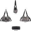 image:imageAngel Kiss Womens Shoulder Bag Vegan Leather Hobo Purses and Handbags Satchel Tote Bags for Women with Adjustable StrapLeopard Brown