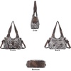 image:imageAngel Kiss Womens Shoulder Bag Vegan Leather Hobo Purses and Handbags Satchel Tote Bags for Women with Adjustable StrapLeopard Coffee
