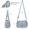 image:imageAngel Kiss Womens Shoulder Bag Vegan Leather Hobo Purses and Handbags Satchel Tote Bags for Women with Adjustable StrapLight Blue