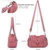 image:imageAngel Kiss Womens Shoulder Bag Vegan Leather Hobo Purses and Handbags Satchel Tote Bags for Women with Adjustable StrapPink
