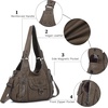image:imageAngel Kiss Womens Shoulder Bag Vegan Leather Hobo Purses and Handbags Satchel Tote Bags for Women with Adjustable StrapTaupe