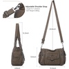 image:imageAngel Kiss Womens Shoulder Bag Vegan Leather Hobo Purses and Handbags Satchel Tote Bags for Women with Adjustable StrapTaupe