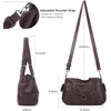 image:imageAngel Kiss Womens Shoulder Bag Vegan Leather Hobo Purses and Handbags Satchel Tote Bags for Women with Adjustable StrapWine