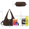 image:imageAngelkiss Hobo Purses and handbags for Women Satchel Handbag Women Purses Large Daily Shoulder Bags801brown
