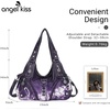 image:imageAngelkiss Hobo Purses and handbags for Women Satchel Handbag Women Purses Large Daily Shoulder BagsAmaranth Red