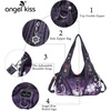 image:imageAngelkiss Hobo Purses and handbags for Women Satchel Handbag Women Purses Large Daily Shoulder BagsAmaranth Red