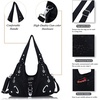 image:imageAngelkiss Hobo Purses and handbags for Women Satchel Handbag Women Purses Large Daily Shoulder BagsBlack