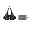 image:imageAngelkiss Hobo Purses and handbags for Women Satchel Handbag Women Purses Large Daily Shoulder BagsBlack