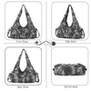 image:imageAngelkiss Hobo Purses and handbags for Women Satchel Handbag Women Purses Large Daily Shoulder BagsBlackGreyg