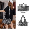 image:imageAngelkiss Hobo Purses and handbags for Women Satchel Handbag Women Purses Large Daily Shoulder BagsBlackGreyg