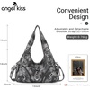 image:imageAngelkiss Hobo Purses and handbags for Women Satchel Handbag Women Purses Large Daily Shoulder BagsBlackGreyg