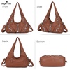 image:imageAngelkiss Hobo Purses and handbags for Women Satchel Handbag Women Purses Large Daily Shoulder BagsBrown