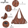 image:imageAngelkiss Hobo Purses and handbags for Women Satchel Handbag Women Purses Large Daily Shoulder BagsBrown