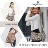 image:imageAngelkiss Hobo Purses and handbags for Women Satchel Handbag Women Purses Large Daily Shoulder BagsBrownBeige