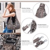 image:imageAngelkiss Hobo Purses and handbags for Women Satchel Handbag Women Purses Large Daily Shoulder BagsBrownleopard