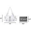 image:imageAngelkiss Hobo Purses and handbags for Women Satchel Handbag Women Purses Large Daily Shoulder BagsWhite