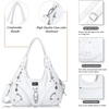 image:imageAngelkiss Hobo Purses and handbags for Women Satchel Handbag Women Purses Large Daily Shoulder BagsWhite