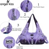 image:imageAngelkiss Hobo Purses and handbags for Women Satchel Handbag Women Purses Large Daily Shoulder BagsZ3pueple