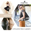 image:imageAngelkiss Hobo Purses and handbags for Women Satchel Handbag Women Purses Large Daily Shoulder BagsZblack