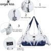 image:imageAngelkiss Hobo Purses and handbags for Women Satchel Handbag Women Purses Large Daily Shoulder BagsZblueBlue