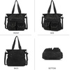 image:imageAngelkiss Purses Handbags for Women PU Tote Satchel Bags for Women Pockets Shoulder Bags1black
