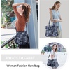 image:imageAngelkiss Purses Handbags for Women PU Tote Satchel Bags for Women Pockets Shoulder Bags3blue