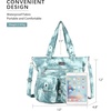 image:imageAngelkiss Purses Handbags for Women PU Tote Satchel Bags for Women Pockets Shoulder Bags7028blue Green