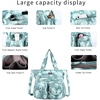 image:imageAngelkiss Purses Handbags for Women PU Tote Satchel Bags for Women Pockets Shoulder Bags7028blue Green