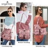 image:imageAngelkiss Purses Handbags for Women PU Tote Satchel Bags for Women Pockets Shoulder Bags7028pink