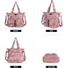 image:imageAngelkiss Purses Handbags for Women PU Tote Satchel Bags for Women Pockets Shoulder Bags7028pink