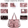 image:imageAngelkiss Purses Handbags for Women PU Tote Satchel Bags for Women Pockets Shoulder Bags7028pink