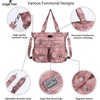 image:imageAngelkiss Purses Handbags for Women PU Tote Satchel Bags for Women Pockets Shoulder Bags7028pink