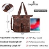 image:imageAngelkiss Purses Handbags for Women PU Tote Satchel Bags for Women Pockets Shoulder Bags7brown